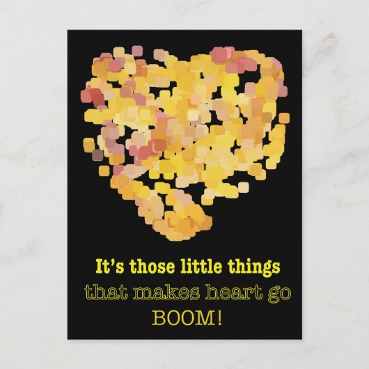 恋の引用文:小さなことだけど… ポストカード (正面)