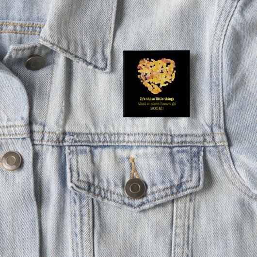 恋の引用文:小さなことだけど… 缶バッジ (インサイチュ)