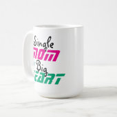 恋の強独身のさ コーヒーマグカップ (正面左)