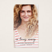 恋の思い出の写真追悼詩カード (正面)