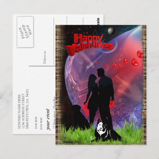 恋の日 ポストカード (正面/裏面)