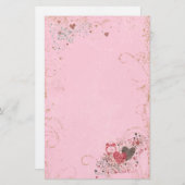 恋の時間を止めフェミニンる 便箋 (正面/裏面)