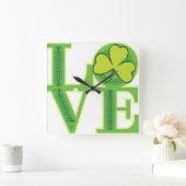 恋の時間！ スクエア壁時計 (ホーム)