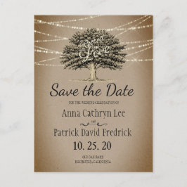 恋の木の素朴ストリングラ救イト日 案内ポストカード