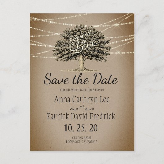 恋の木の素朴ストリングラ救イト日 案内ポストカード (正面)