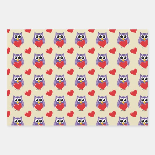 恋の柄 ラッピングペーパーシート (正面)