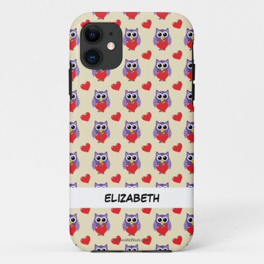 恋の柄 |名前の追加 Case-Mate iPhoneケース (裏面)