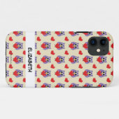 恋の柄 |名前の追加 Case-Mate iPhoneケース (裏面(横))