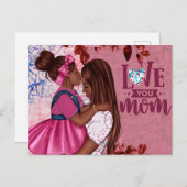 『恋の母と子の母の日』 ポストカード (正面/裏面)