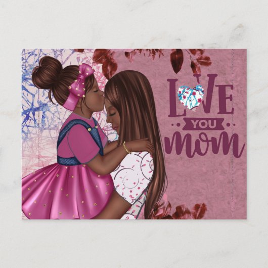 『恋の母と子の母の日』 ポストカード (正面)
