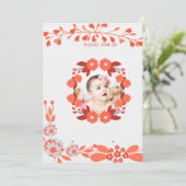 恋の母の名を見せるショアリング_ [Mom-to-be's Name] 招待状 (スタンド正面)