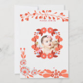 恋の母の名を見せるショアリング_ [Mom-to-be's Name] 招待状 (裏面)