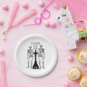 恋の玉二体 ペーパープレート (パーティー)