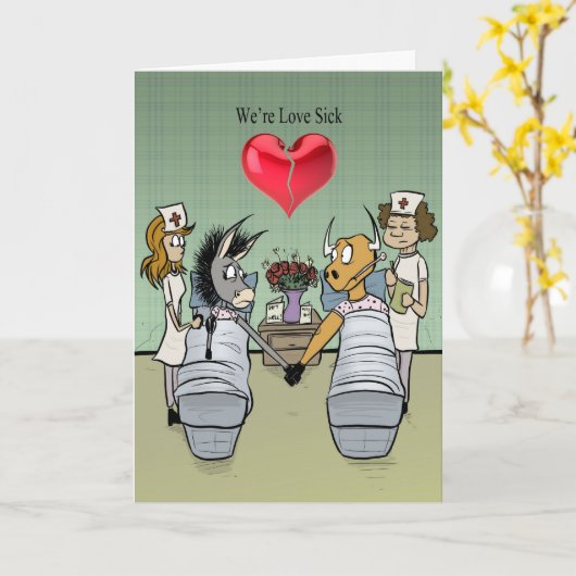 恋の病 カード (黄色い花)