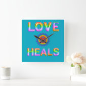 恋の病 スクエア壁時計 (ホーム)