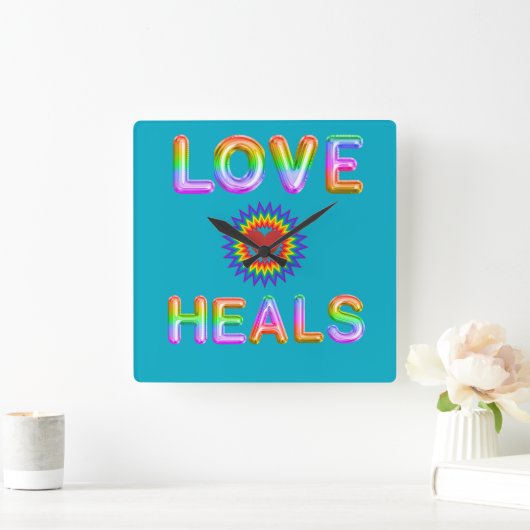 恋の病 スクエア壁時計 (ホーム)