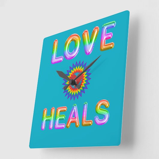 恋の病 スクエア壁時計 (傾斜)