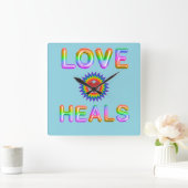 恋の病 スクエア壁時計 (ホーム)