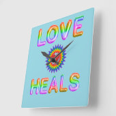 恋の病 スクエア壁時計 (傾斜)