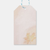 恋の秋の葉ひまわり結婚の秋 ギフトタグ (裏面)