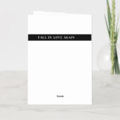 恋の秋の詩 箔グリーティングカード (裏面)