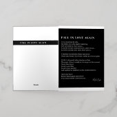 恋の秋の詩 箔グリーティングカード (外側レイダウン)