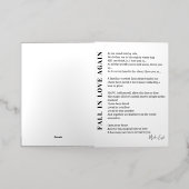 恋の秋の詩 箔グリーティングカード (外側レイダウン)