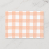 恋の秋赤ちゃんシャワー本ベビー エンクロージャーカード (裏面)