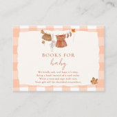 恋の秋赤ちゃんシャワー本ベビー エンクロージャーカード (正面)