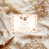 恋の秋赤ちゃんシャワー本ベビー エンクロージャーカード