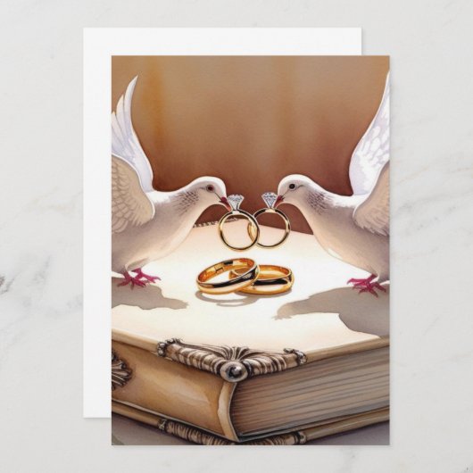 恋の統一 招待状 (正面/裏面)