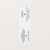 . .恋の繊細な点のつるラベル 名刺 (内部フラット)