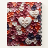 恋の花ハート ノートブック (裏面)