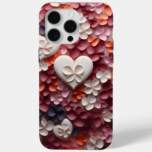 恋の花ハート Case-Mate iPhoneケース (裏面)