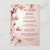 恋の花開き：フルフローラ結婚テーマ エンクロージャーカード (正面)