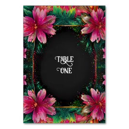 恋の花開き：フルフローラ結婚テーマ テーブルナンバー