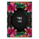 恋の花開き：フルフローラ結婚テーマ テーブルナンバー (正面)