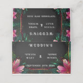 恋の花開き：フルフローラ結婚テーマ プレイスカード (外部開封)