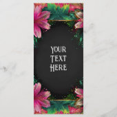 恋の花開き：フルフローラ結婚テーマ メニュー (裏面)