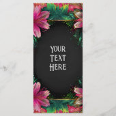 恋の花開き：フルフローラ結婚テーマ メニュー (裏面)