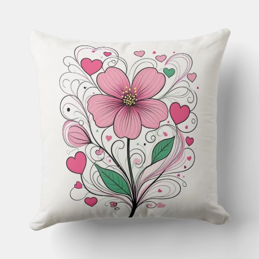 恋の花 クッション (裏面)