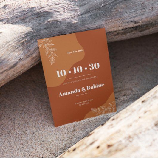 恋の花：シンプル抽象芸術離れ セーブザデート