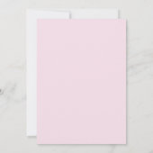 恋の花：ピンクフローラ結婚式招待状 招待状 (裏面)