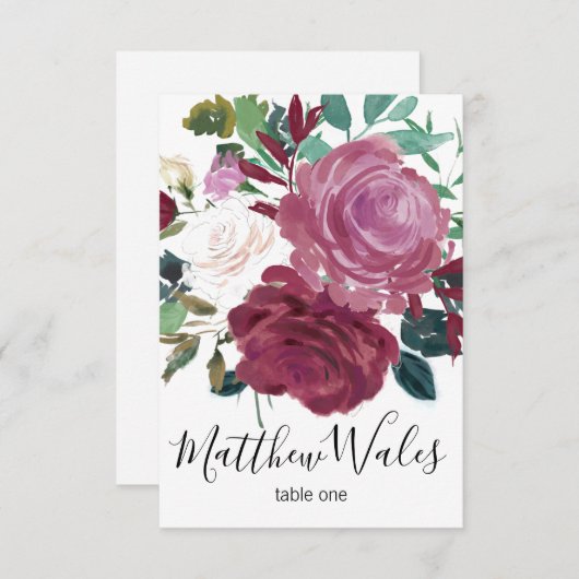 恋の花 招待状 (正面/裏面)