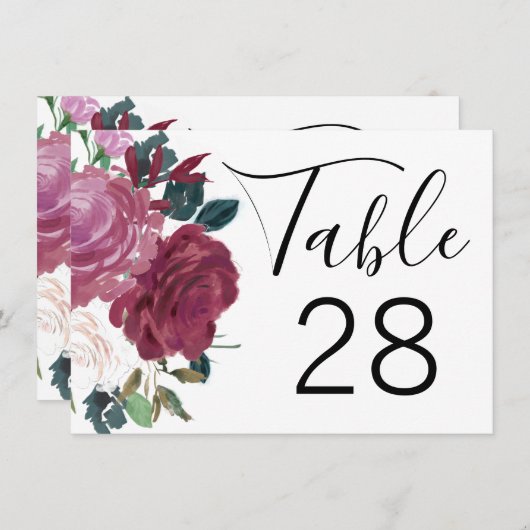 恋の花 招待状 (正面/裏面)