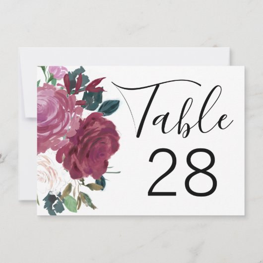 恋の花 招待状 (裏面)