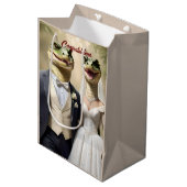 恋の芽吹きクロコディ結婚リアンの仕業 ミディアムペーパーバッグ (正面アングル)