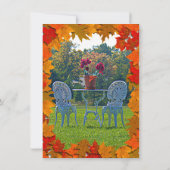 恋の草原 秋の結婚式招待状 招待状 (裏面)