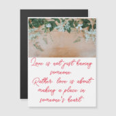 恋の薄い磁気カード マグネット招待状 (正面/裏面)