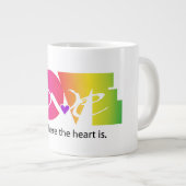 恋の虹の色 ジャンボコーヒーマグカップ (正面右)